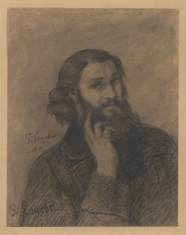 Self Portrait 245 Wall Art by Gustave Courbet - High-Resolution Digital Print