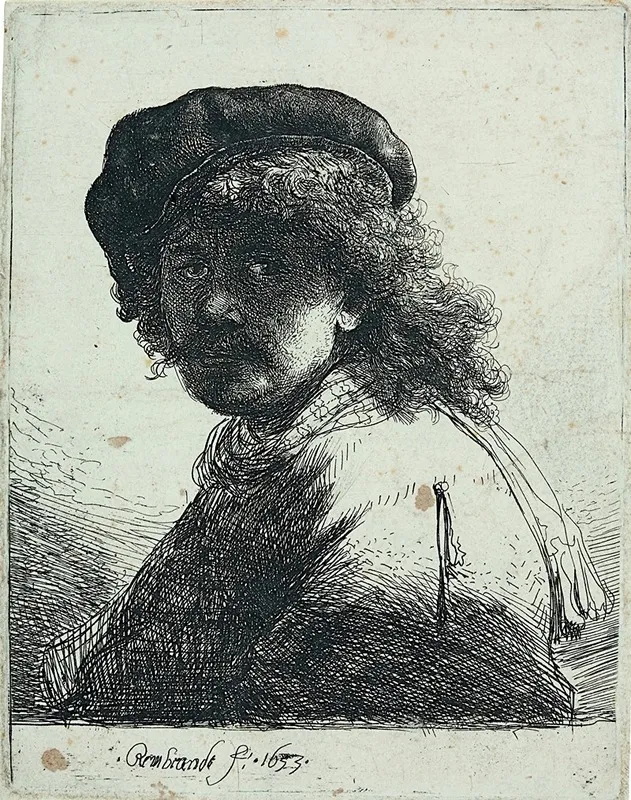 Self Portrait 409 Wall Art by Rembrandt van Rijn - High-Resolution Digital Print