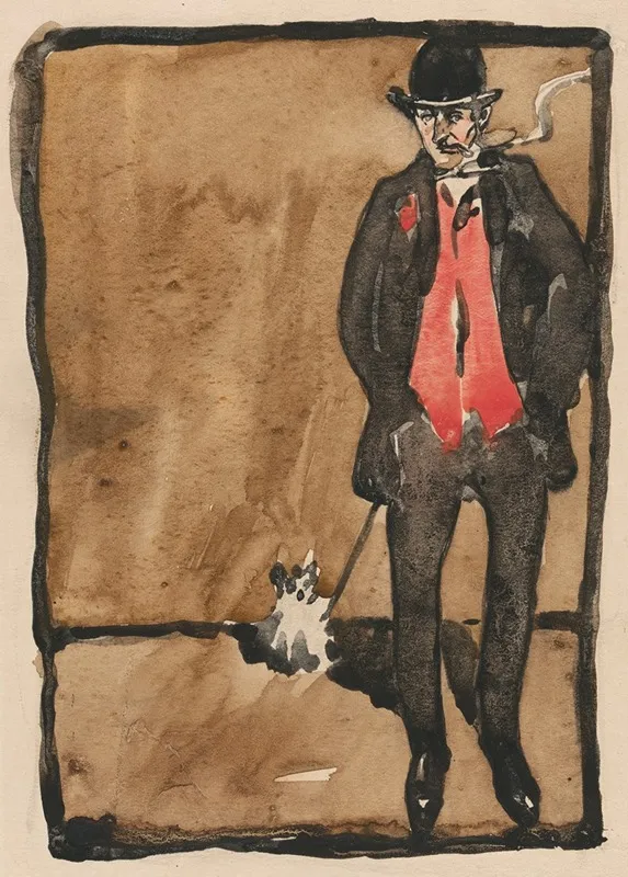 Self Portrait 456 Wall Art by Joseph Crawhall - High-Resolution Digital Print