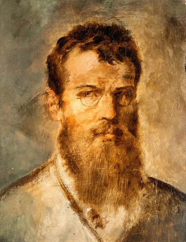 Self Portrait 464 Wall Art by Franz von Lenbach - High-Resolution Digital Print