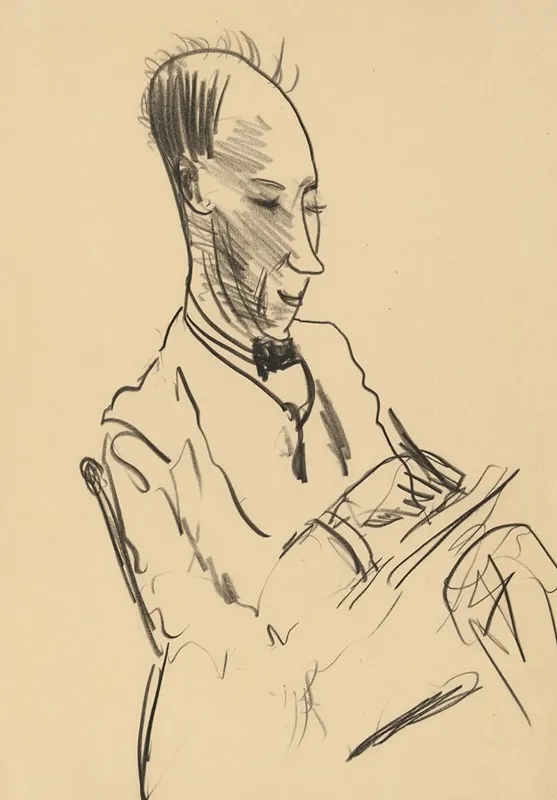 Self Portrait 541 Wall Art by George Wesley Bellows - High-Resolution Digital Print
