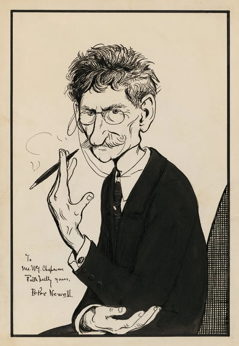 Self Portrait 564 Wall Art by Peter Sheaf Hersey Newell - High-Resolution Digital Print
