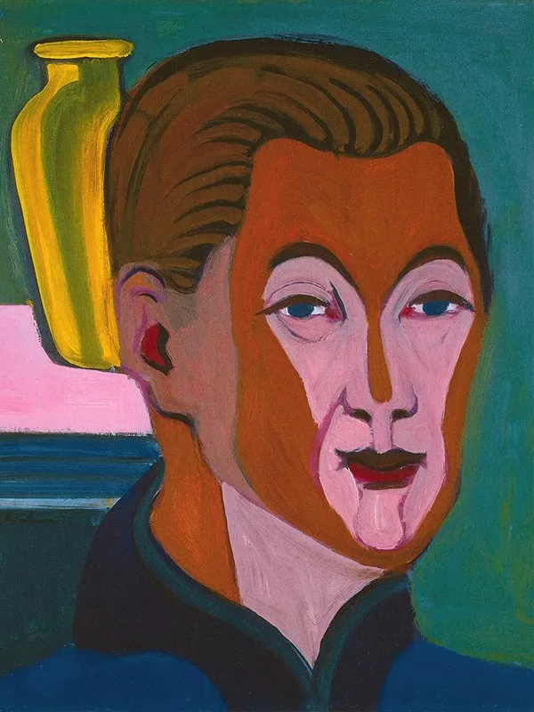 Self Portrait 6 Wall Art by Ernst Ludwig Kirchner - High-Resolution Digital Print