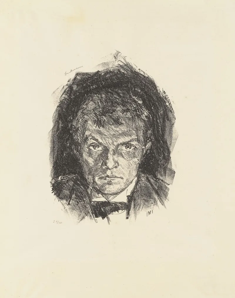 Self Portrait 718 Wall Art by Max Beckmann - High-Resolution Digital Print