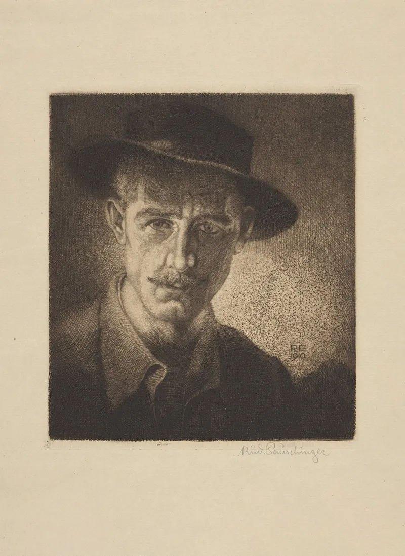 Self Portrait 800 Wall Art by Rudolph Pauschinger - High-Resolution Digital Print