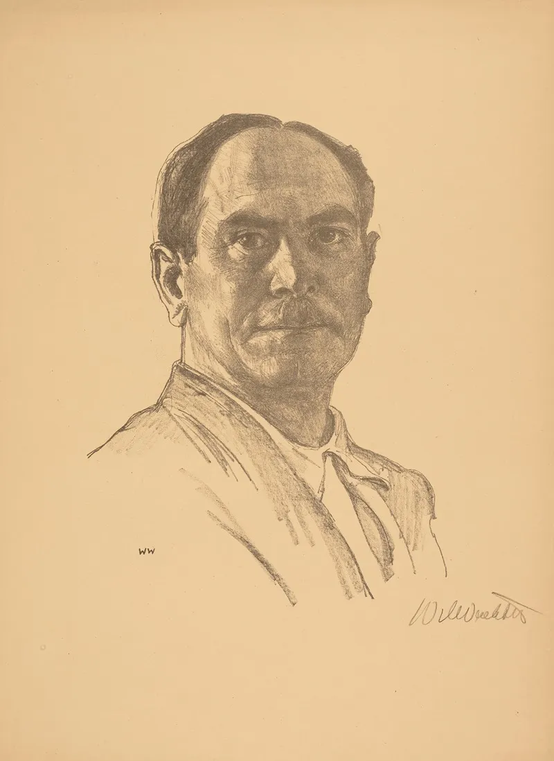 Self Portrait 876 Wall Art by Wilhelm Wachtel - High-Resolution Digital Print
