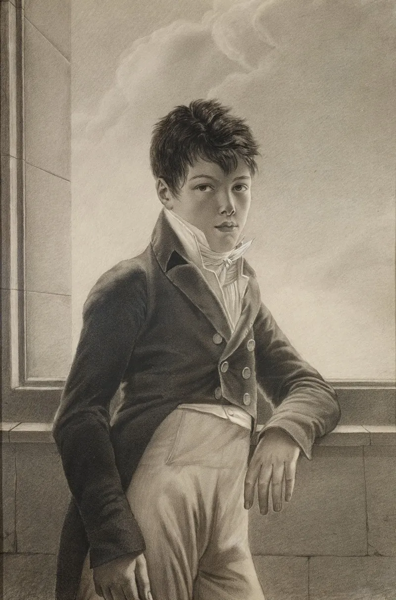 Self Portrait 885 Wall Art by Charles-Alexandre-Pierre Brugière de Barante - High-Resolution Digital Print