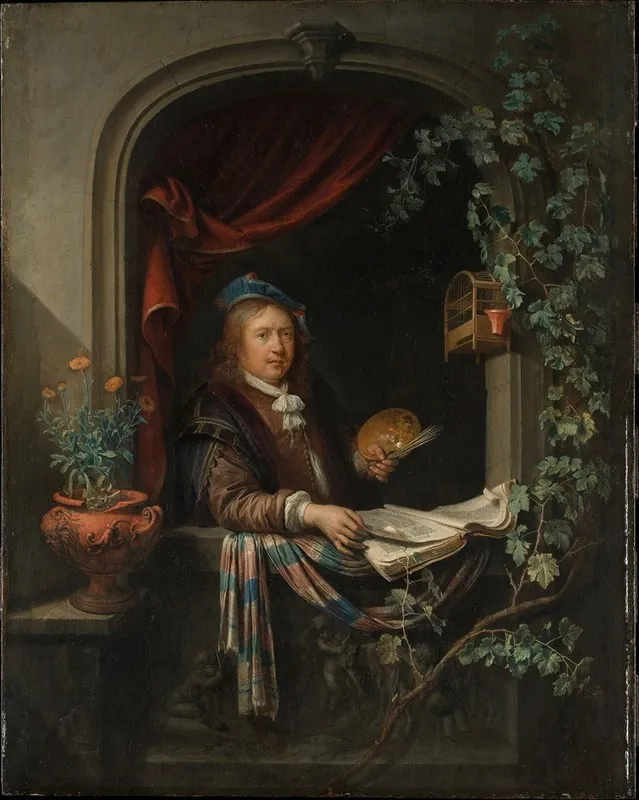 Self Portrait 9 Wall Art by Gerrit Dou - High-Resolution Digital Print