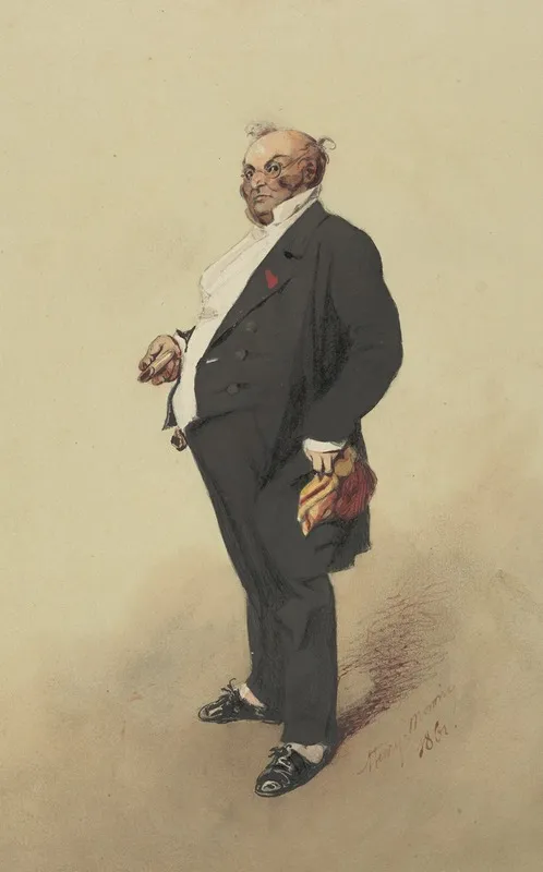 Self Portrait As Monsieur Prudhomme 3 Wall Art by Henry Bonaventure Monnier - High-Resolution Digital Print