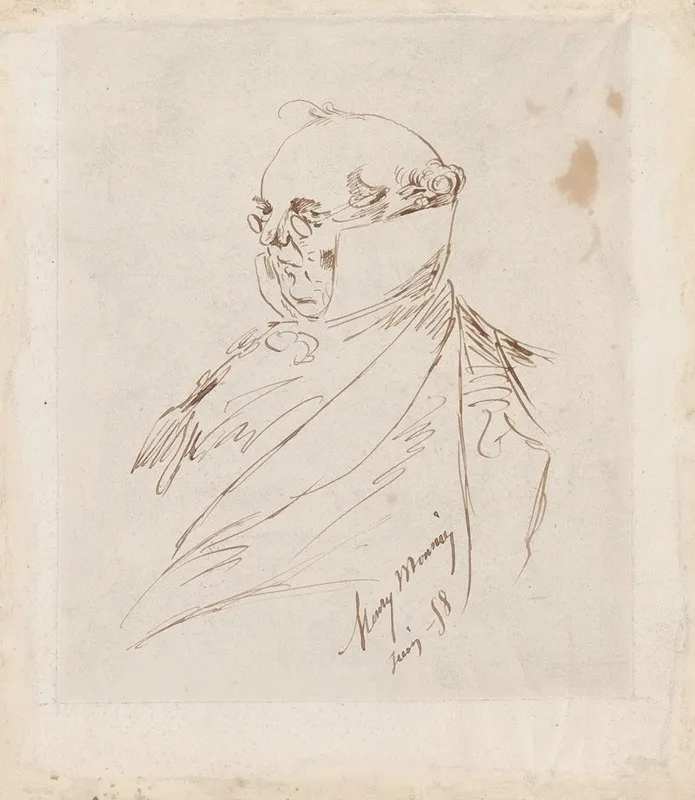 Self Portrait As Monsieur Prudhomme Wall Art by Henry Bonaventure Monnier - High-Resolution Digital Print