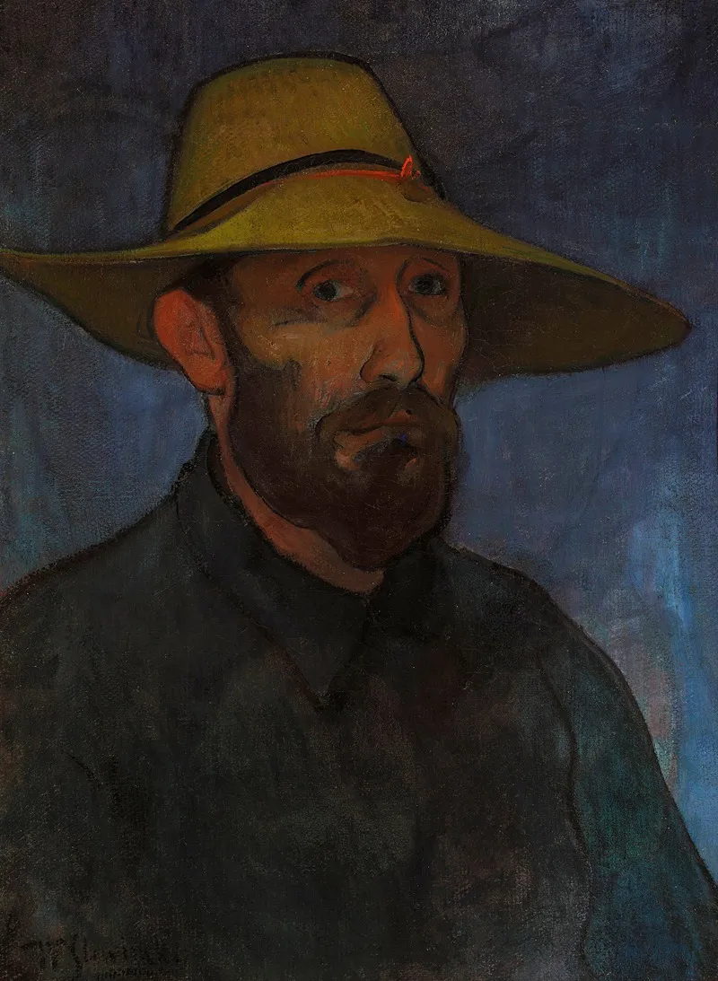 Self Portrait In A Straw Hat 3