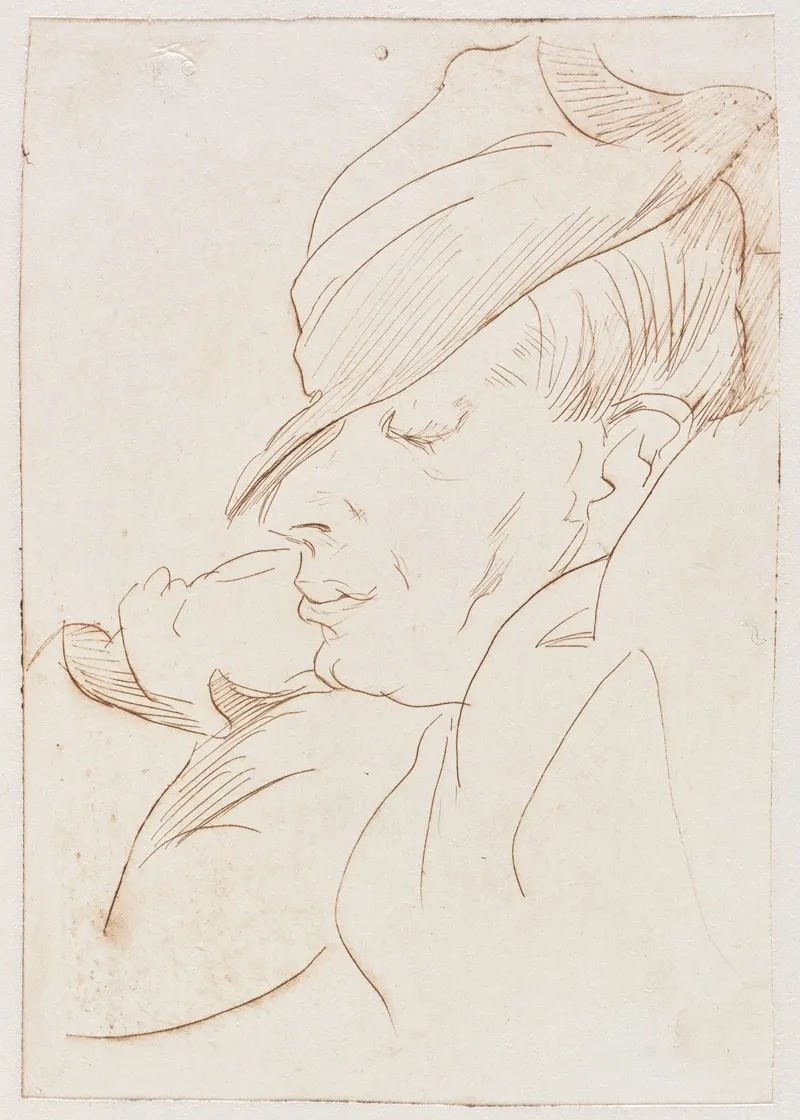 Self Portrait In Profile 2