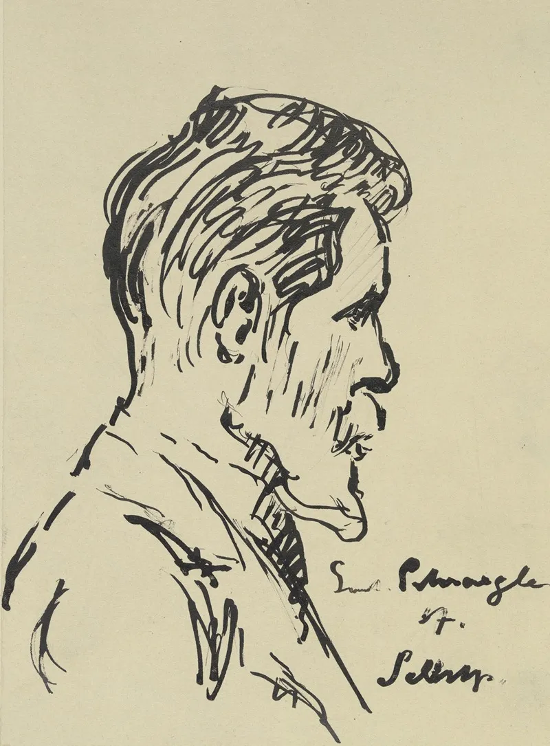 Self Portrait In Profile