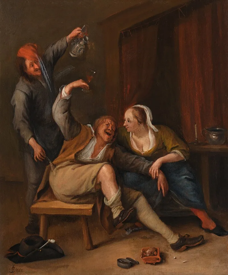 Self Portrait Of The Artist As A Toper Robbed Of His Purse In A Brothel