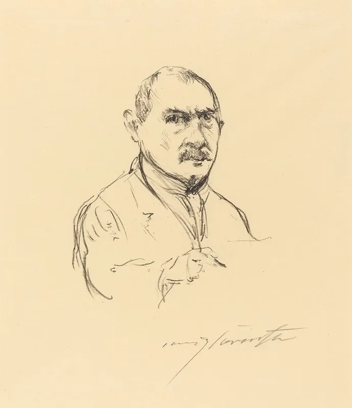 Self Portrait Selbstbildnis 2 Wall Art by Lovis Corinth - High-Resolution Digital Print