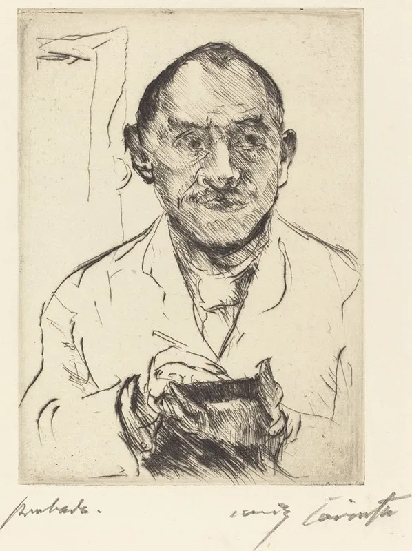 Self Portrait Selbstbildnis 3 Wall Art by Lovis Corinth - High-Resolution Digital Print