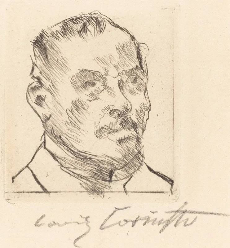 Self Portrait Selbstbildnis Kopf Wall Art by Lovis Corinth - High-Resolution Digital Print