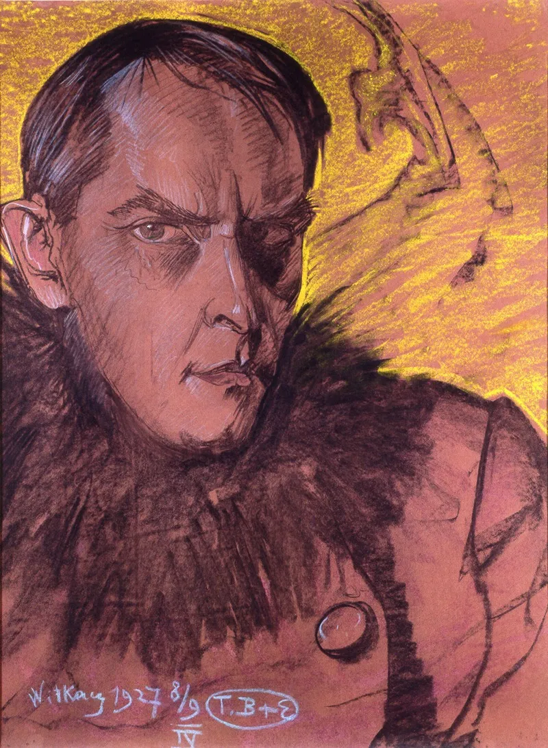 Self Portrait Wearing A Fur Collar