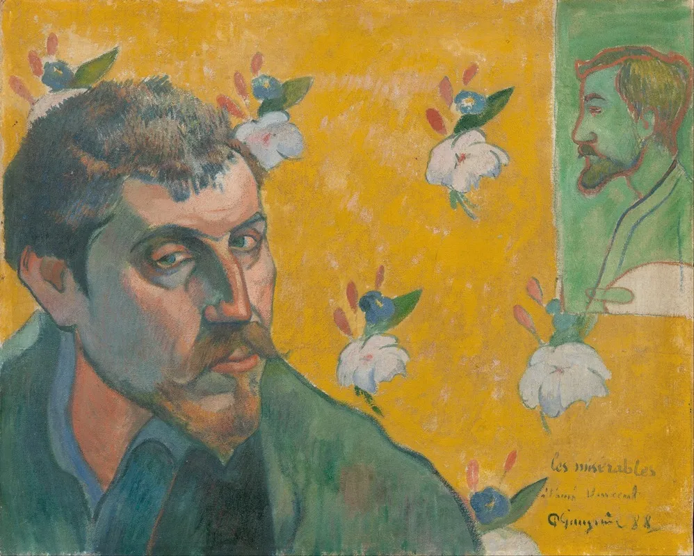 Self Portrait With Portrait Of Bernard Les Miserables 2
