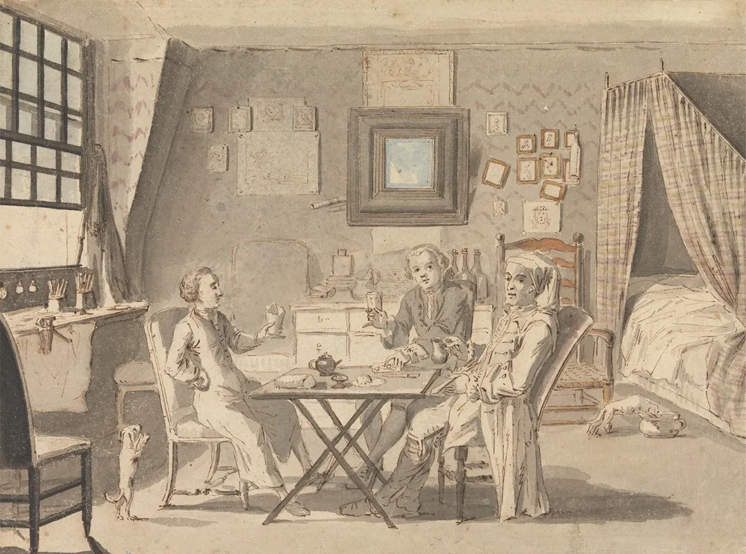 Self Portrait With Two Young Men