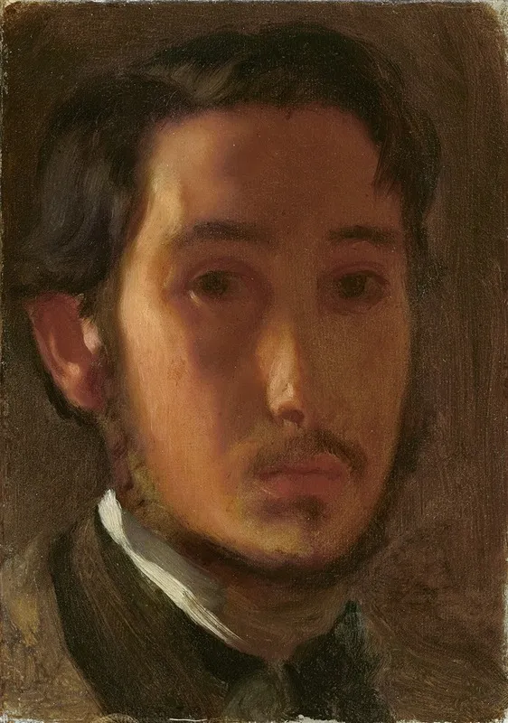 Self Portrait With White Collar