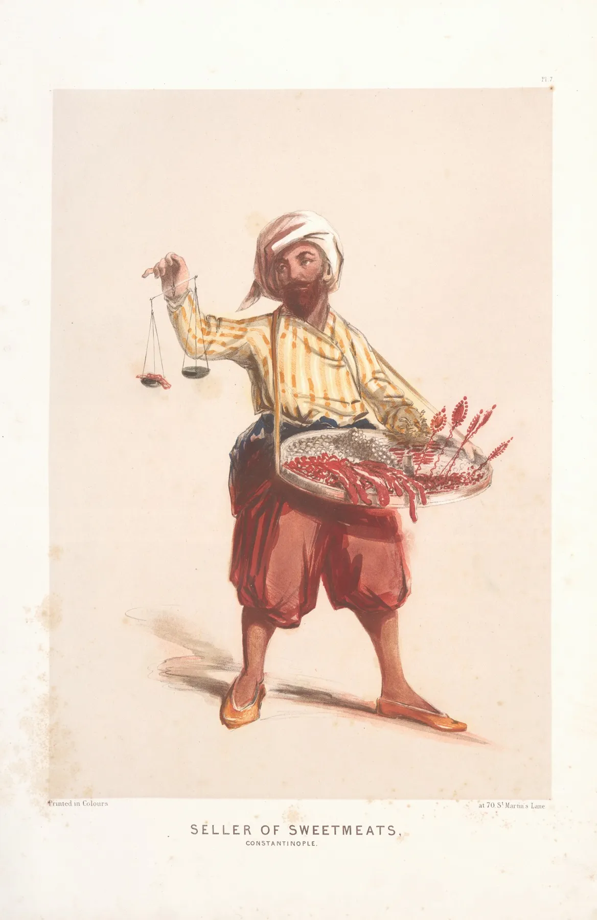Seller Of Sweetmeats Constantinople Wall Art by Forbes MacBean - High-Resolution Digital Print