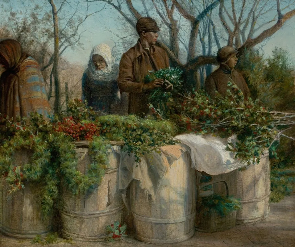 Selling Christmas Greens Wall Art by Eleazer Hutchinson Miller - High-Resolution Digital Print
