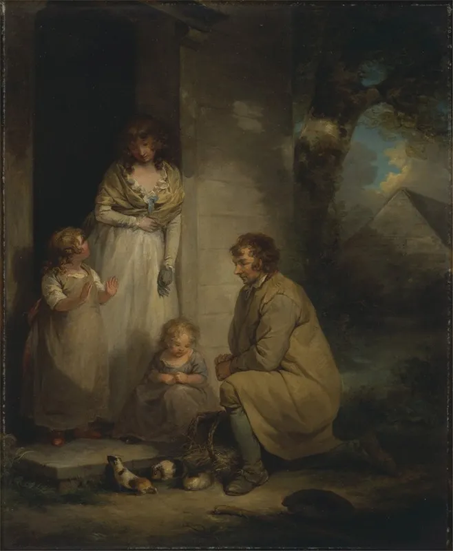 Selling Guinea Pigs Wall Art by George Morland - High-Resolution Digital Print