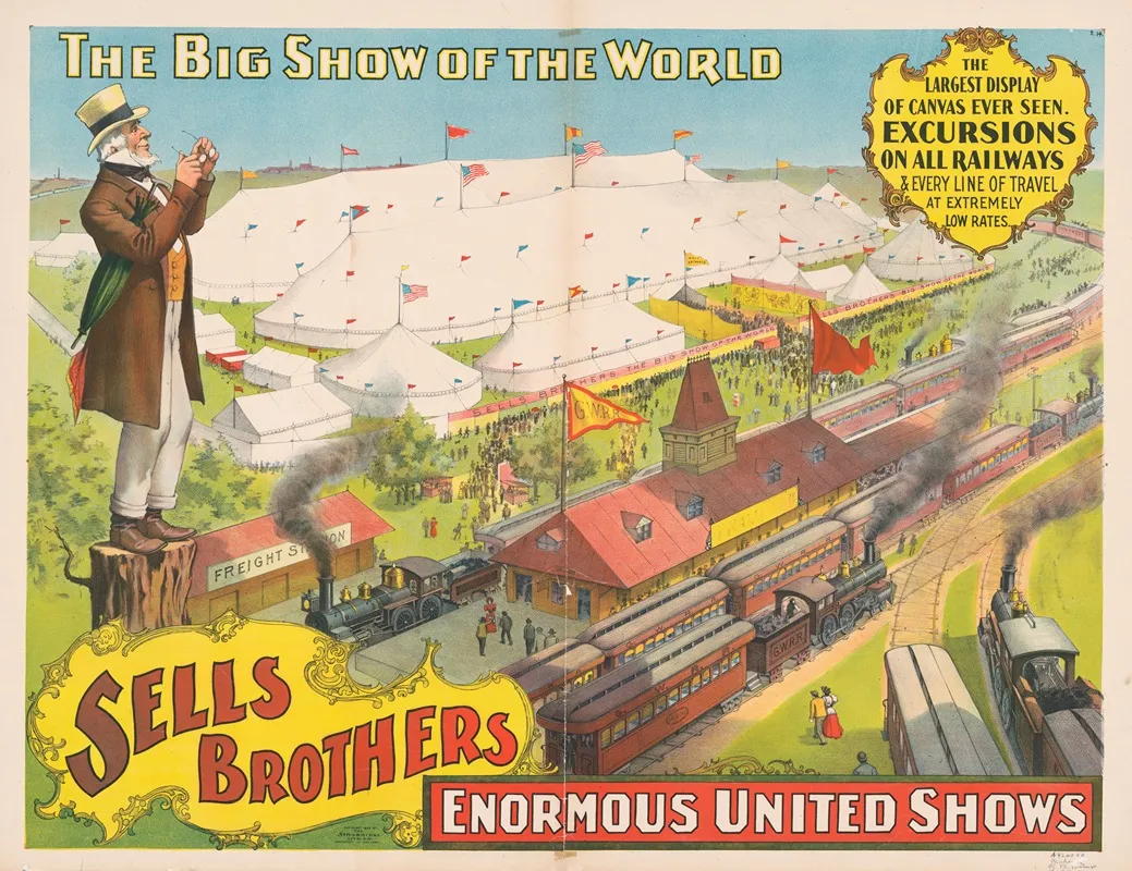 Sells Brothers Enormous United Shows The Big Show Of The World