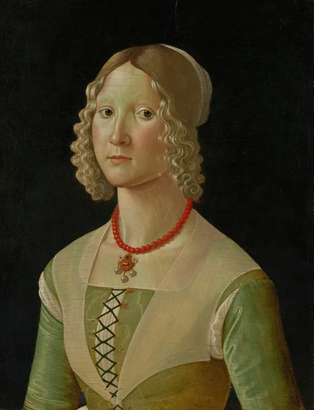 Selvaggia Sassetti Born 1470 Wall Art by Davide Ghirlandaio - High-Resolution Digital Print