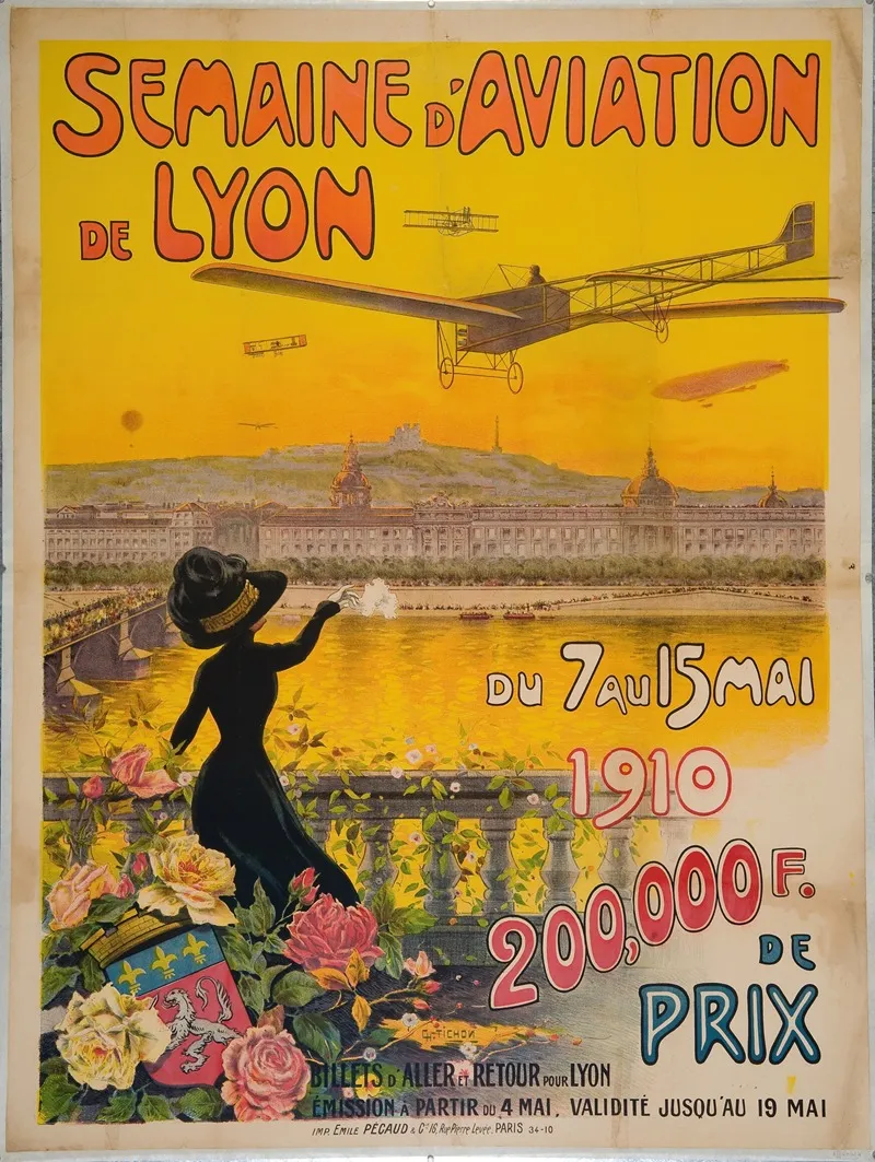 Semaine Daviation De Lyon 2 Wall Art by Charles Tichon - High-Resolution Digital Print
