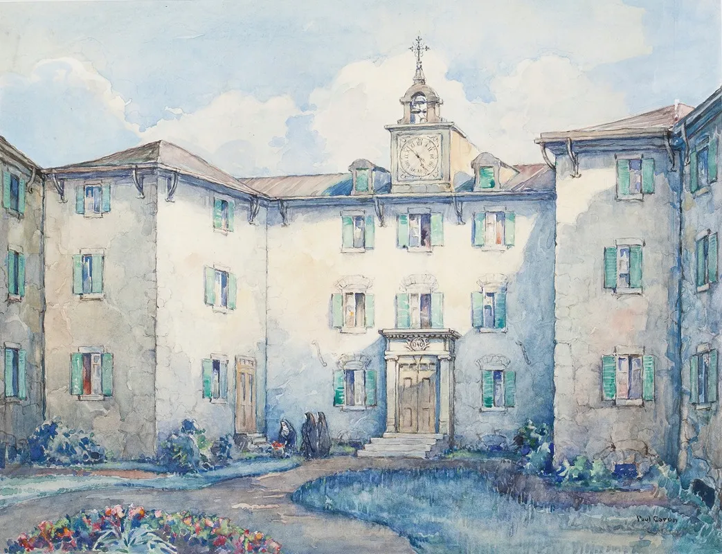 Seminaire Des Sulpiciens Wall Art by Paul Archibald Octave Caron - High-Resolution Digital Print