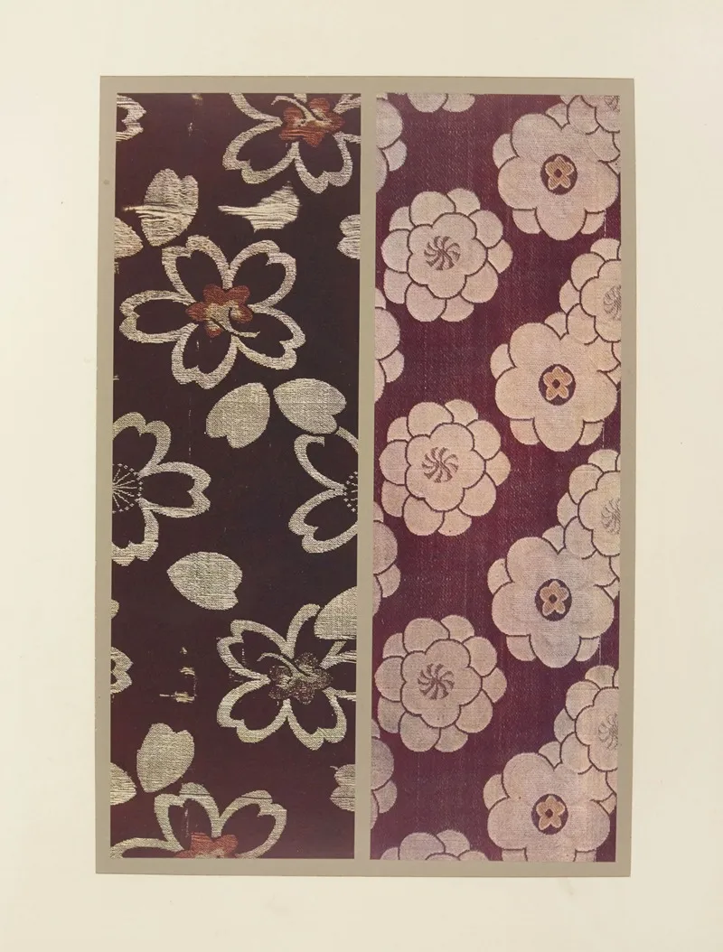 Semis De Fleurs Sur Fond Noir Fleurs Stylisees Sur Fond Violet