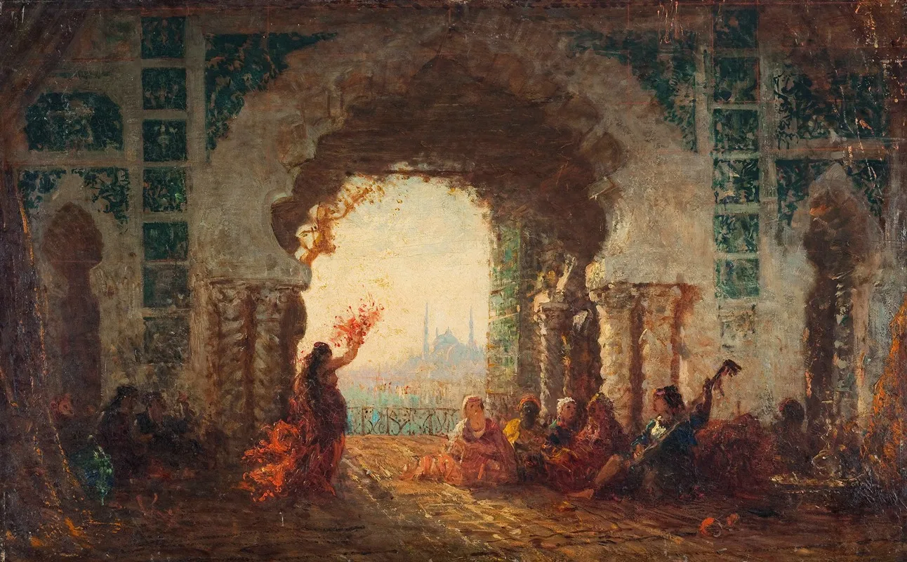 Serail A Constantinople La Danse De Lalmee