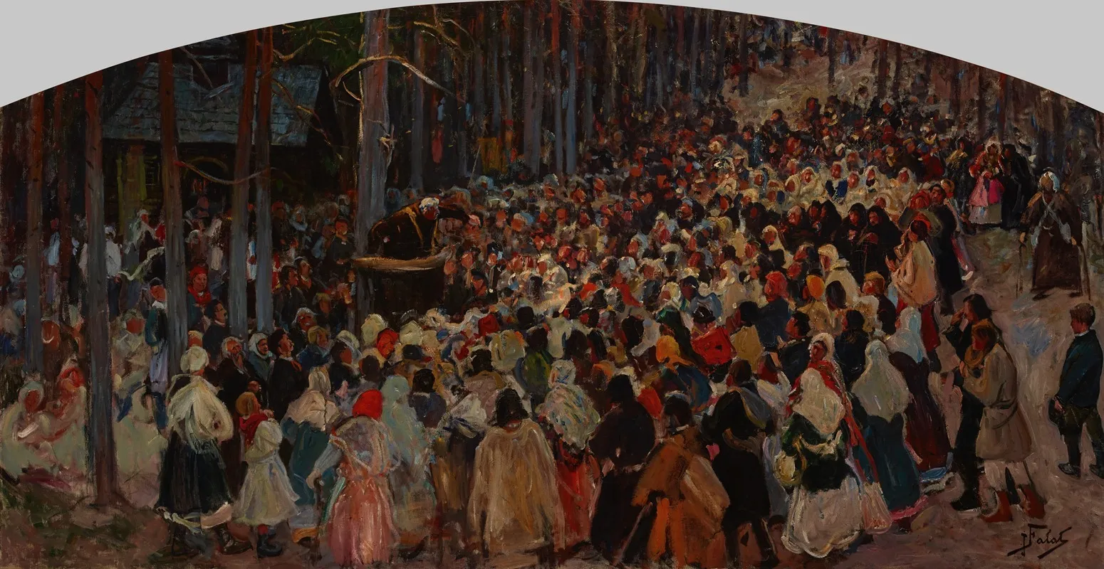 Sermon At The Church Fair At Kalwaria
