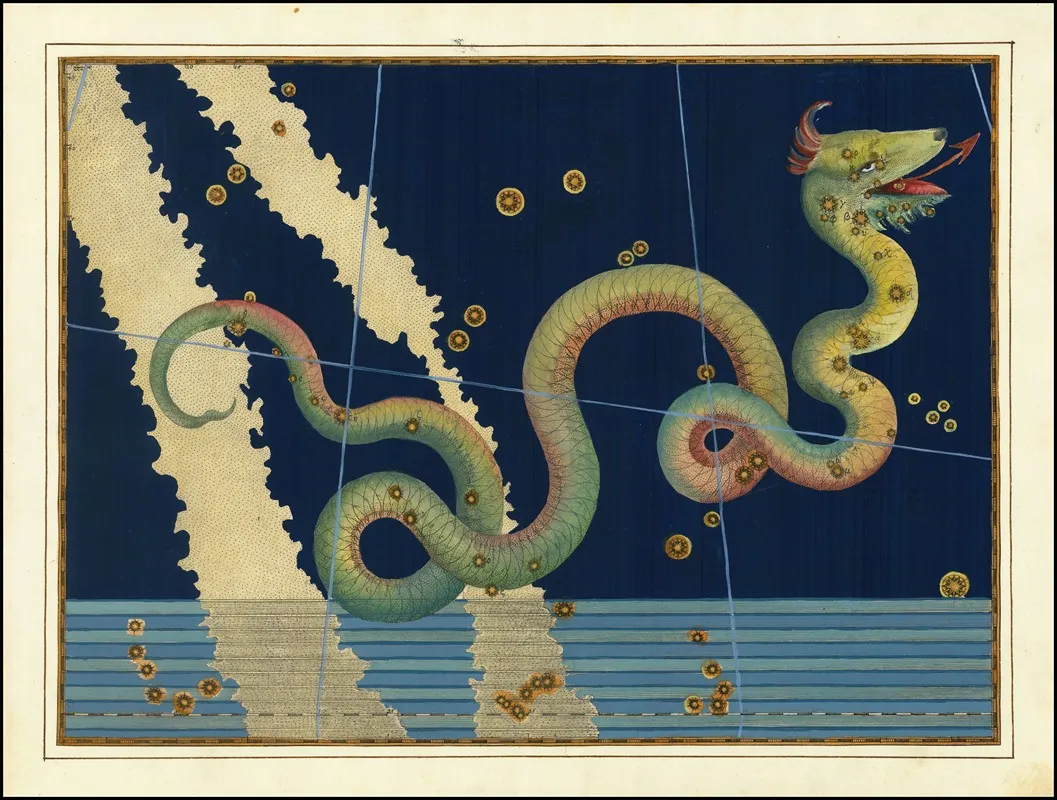 Serpens Wall Art by Johann Bayer - High-Resolution Digital Print