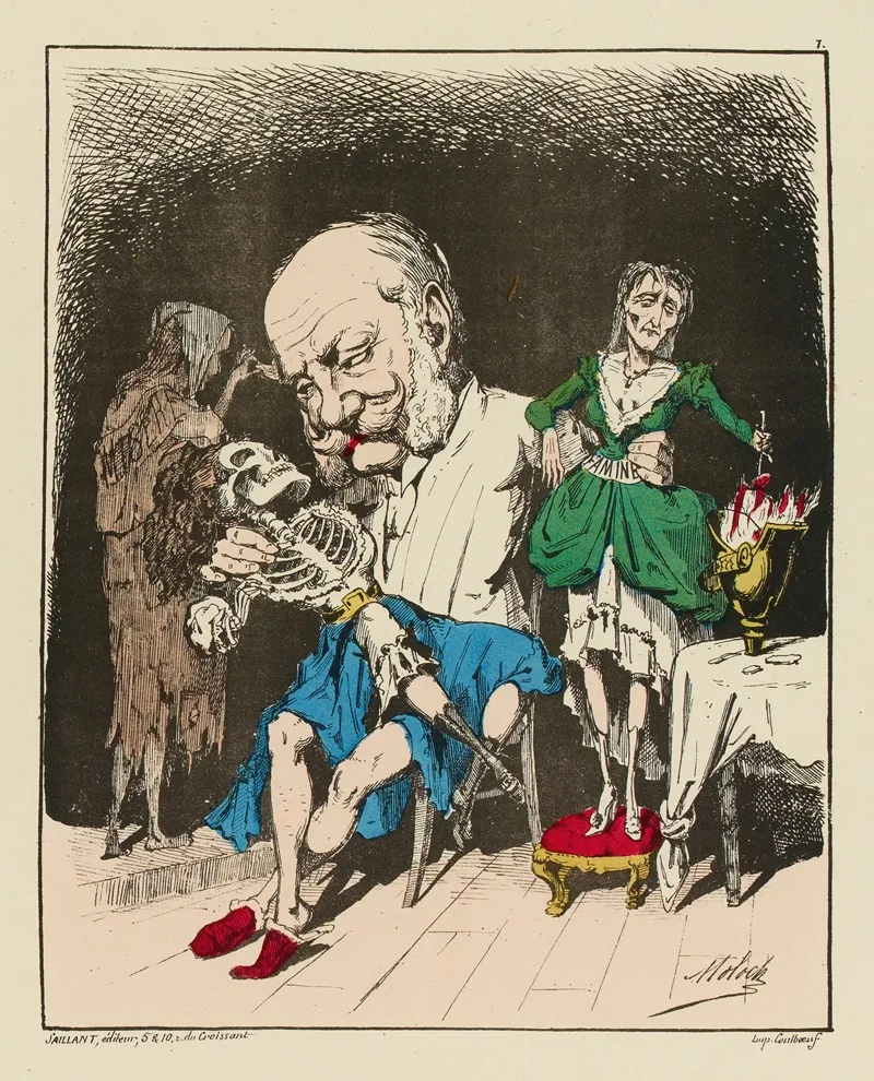 Ses Maitresses Wall Art by Moloch (Alphonse Hector Colomb) - High-Resolution Digital Print