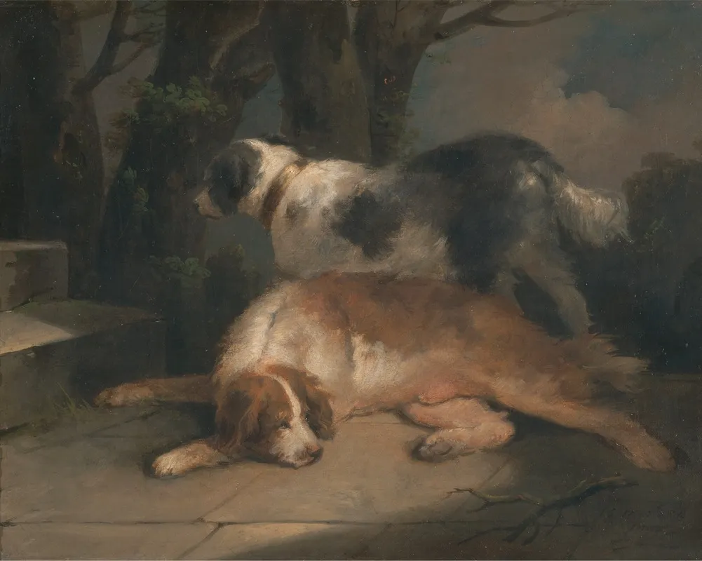 Setters Wall Art by George Morland - High-Resolution Digital Print