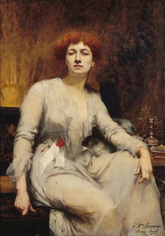 Severine Caroline Remy Epouse Guebhard 1855 1929 Dite Journaliste Socialiste Wall Art by Amélie Beaury-Saurel - High-Resolution Digital Print