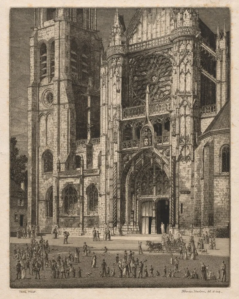 Sevins Cathedral Wall Art by Herbert Gordon Warlow - High-Resolution Digital Print