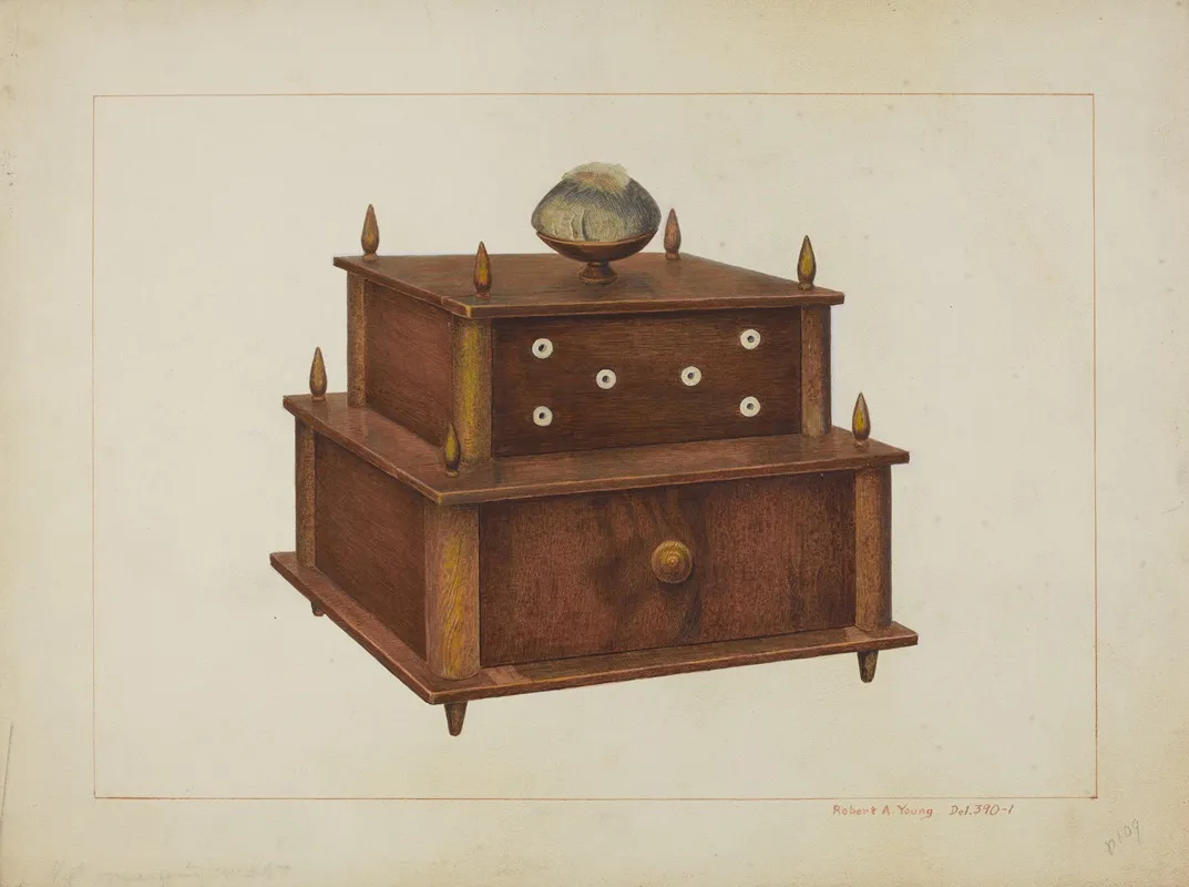 Sewing Cabinet 3 Wall Art by Robert A. Young - High-Resolution Digital Print