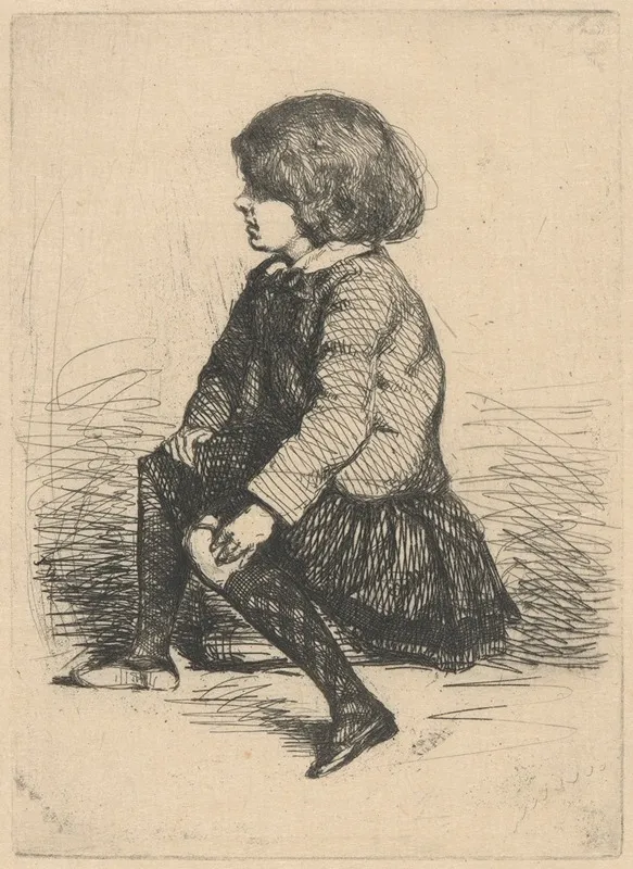 Seymour Seated Wall Art by James Abbott McNeill Whistler - High-Resolution Digital Print