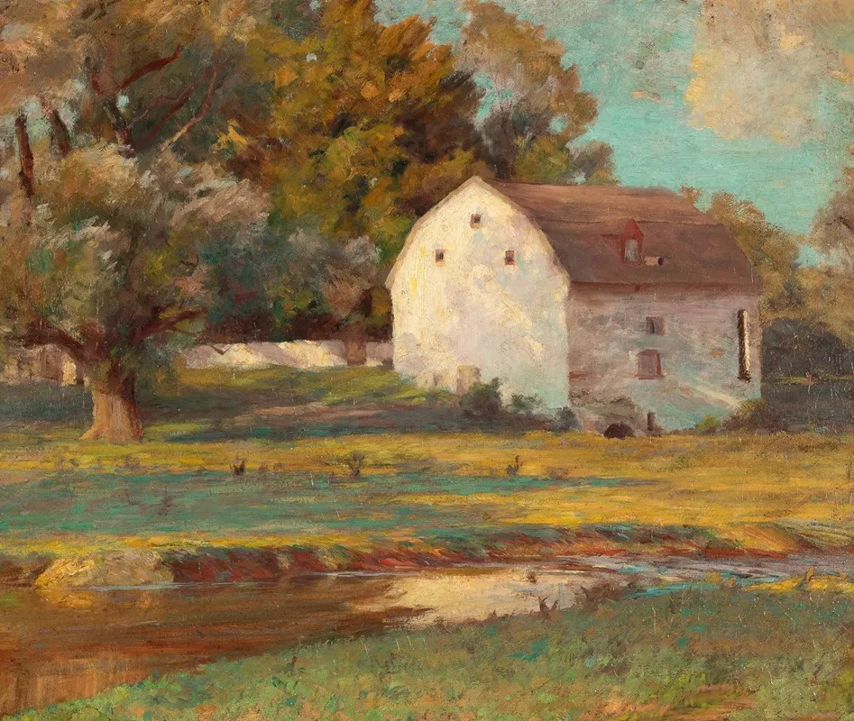 Shadows On The Barn Wall Art by Walter A. Clark - High-Resolution Digital Print