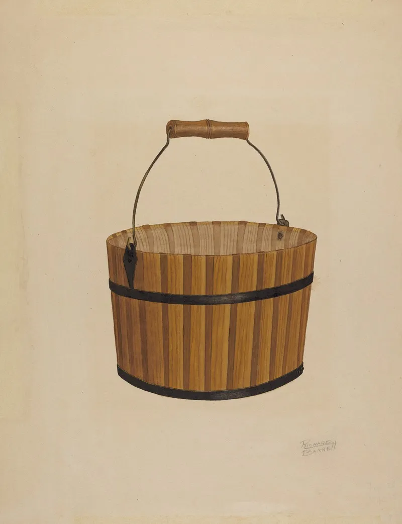 Shaker Wooden Bucket