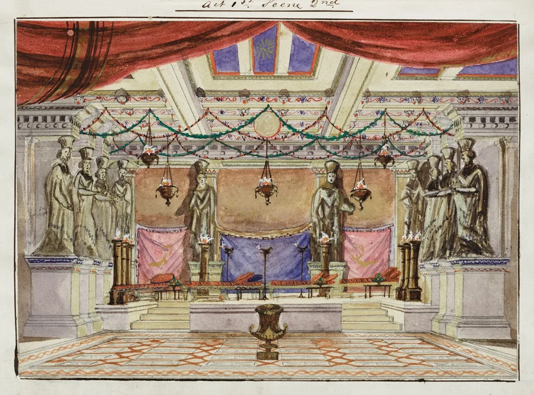 Shakespeares Play Of The Winters Tale Act 1 Scene 2 Wall Art by John K. Chapman & Co. - High-Resolution Digital Print