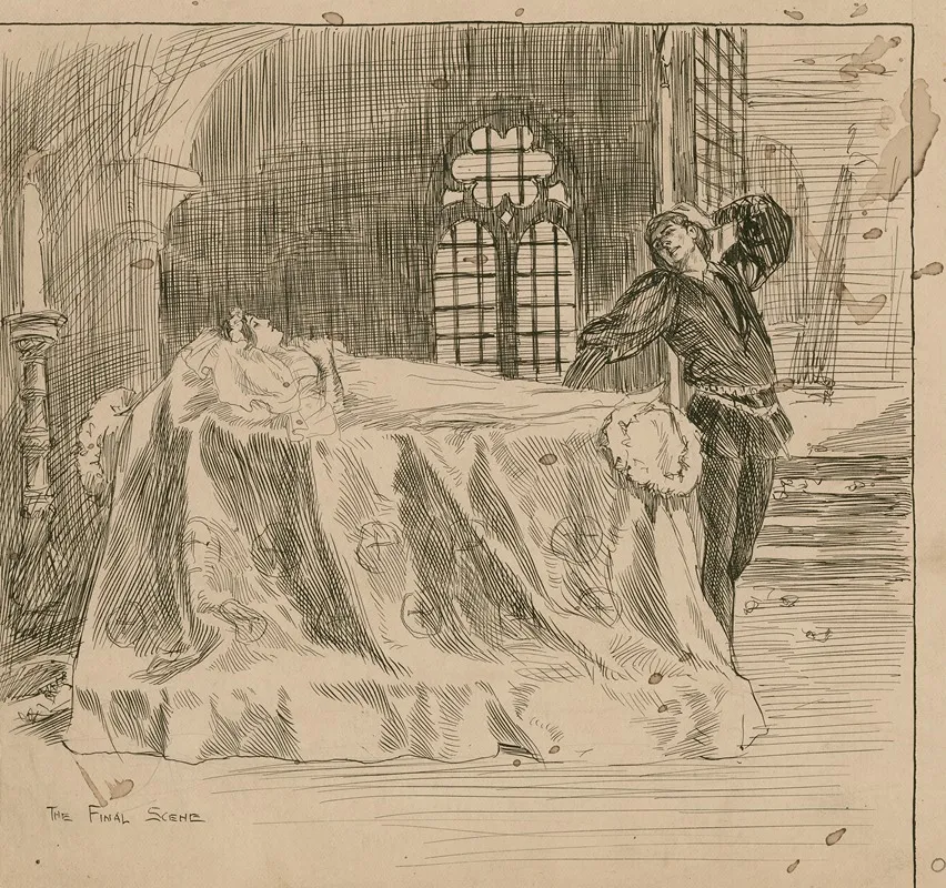 Shakespeares Romeo And Juliet V 3 The Final Scene Wall Art by Frederick Pegram - High-Resolution Digital Print