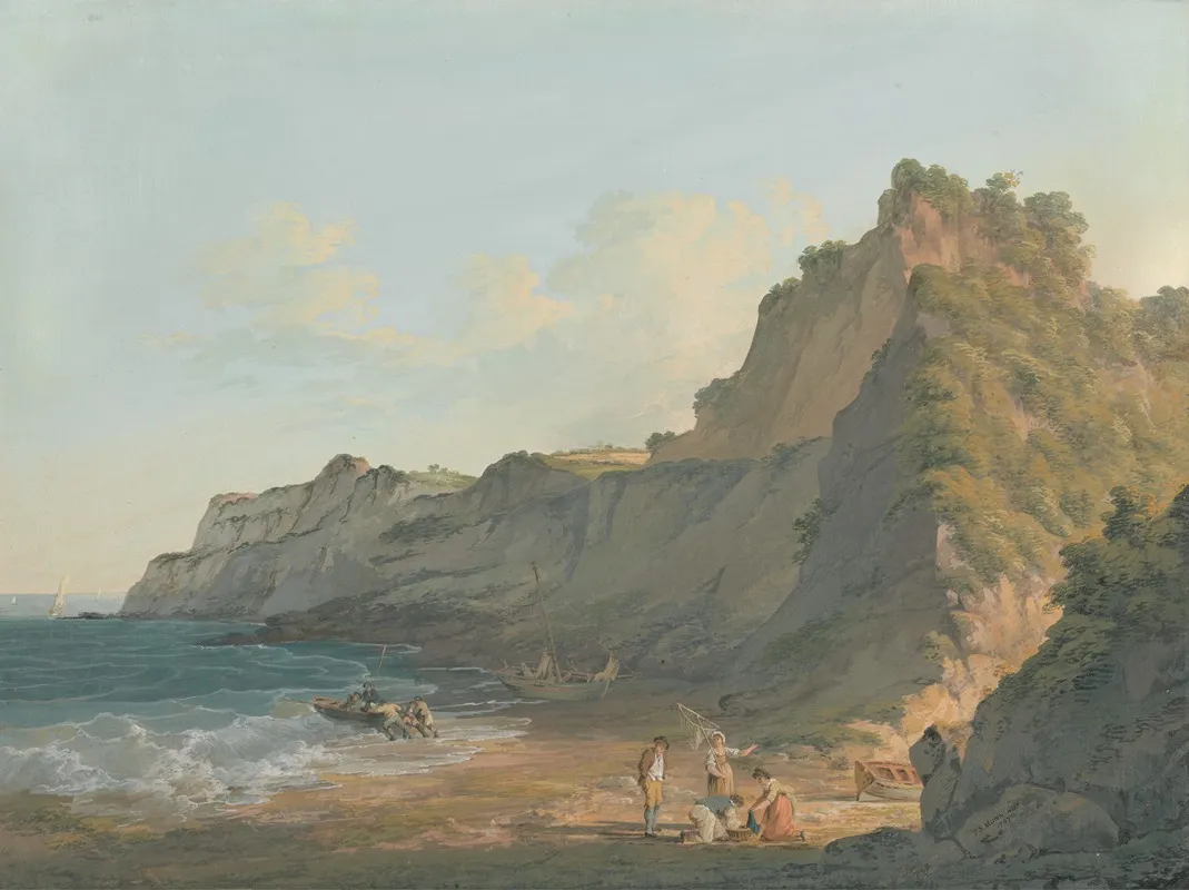 Shanklin Chine Isle Of Wight Wall Art by Paul Sandby Munn - High-Resolution Digital Print