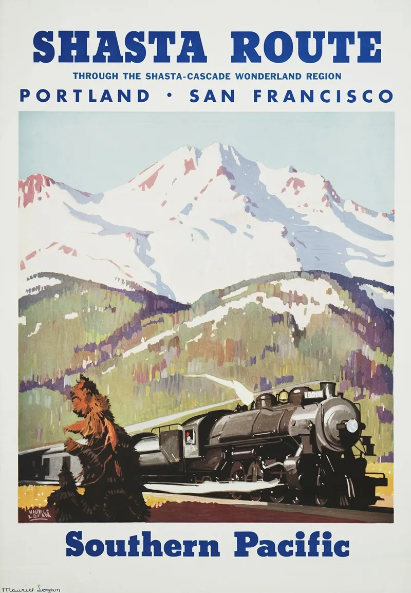 Shasta Route Through The Shasta Cascade Wonderland Region Wall Art by Maurice Logan - High-Resolution Digital Print