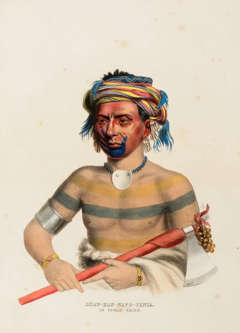 Shau Hau Napo Tinta An Ioway Chief