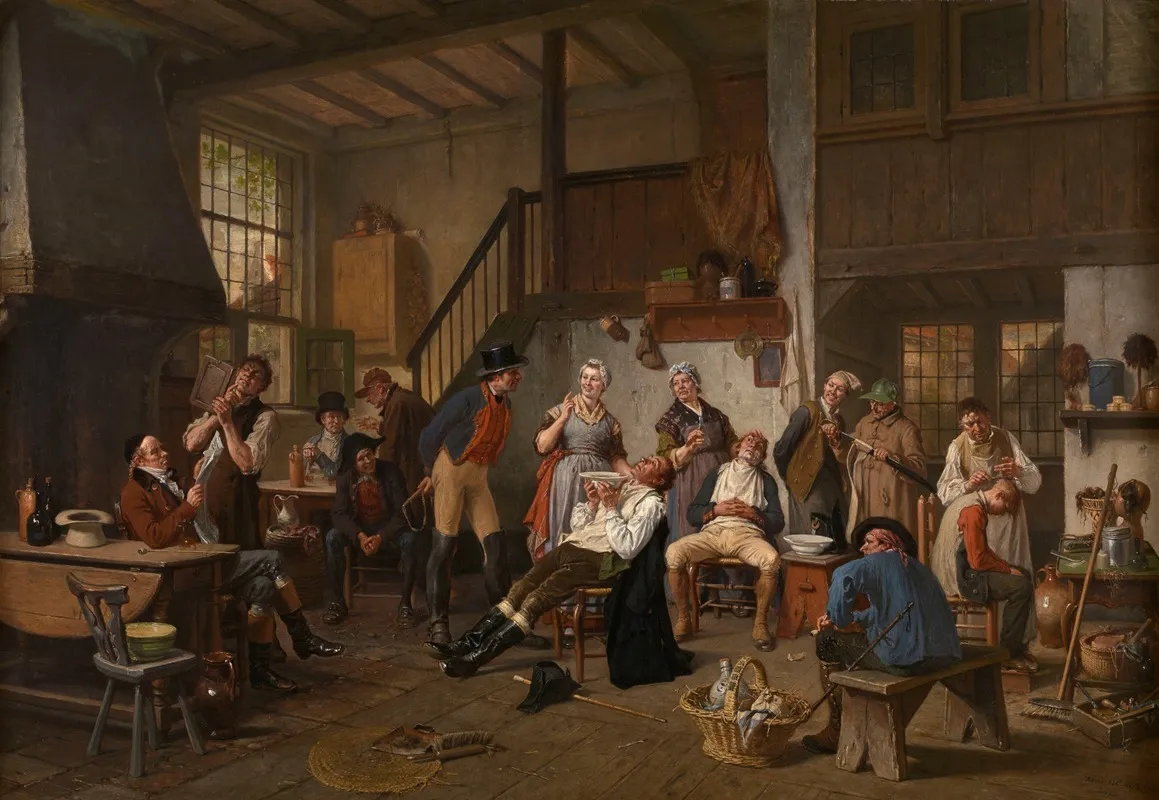 Shaving Day Wall Art by Jan David Col - High-Resolution Digital Print